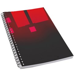 Light Neon City Buildings Sky Red 5 5  X 8 5  Notebook by HermanTelo