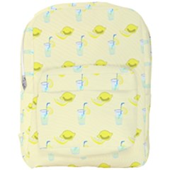 Lemonade Polkadots Full Print Backpack by bloomingvinedesign