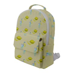 Lemonade Polkadots Flap Pocket Backpack (large) by bloomingvinedesign
