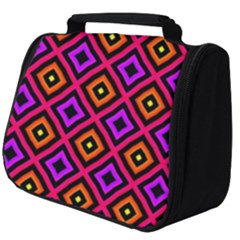 Squares Modern Backgrounds Texture Full Print Travel Pouch (big) by Simbadda