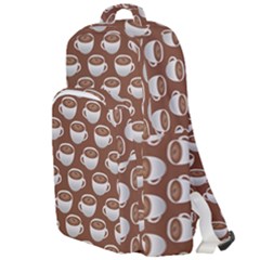 Coffee On Coffee Double Compartment Backpack by bloomingvinedesign