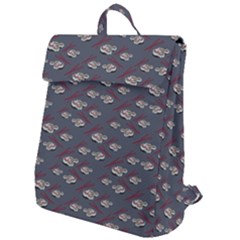 Sushi Pattern Flap Top Backpack by bloomingvinedesign