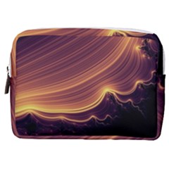 Lines Stripes Background Abstract Make Up Pouch (medium) by Vaneshart