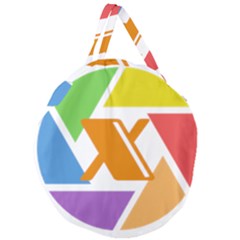 Xcoin Logo 200x200 Giant Round Zipper Tote by Ipsum