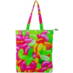 Vibrant Jelly Bean Candy Double Zip Up Tote Bag by essentialimage