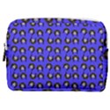 Retro Girl Daisy Chain Pattern Blue Make Up Pouch (Medium) View1