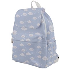 Kawaii Cloud Pattern Top Flap Backpack by Valentinaart