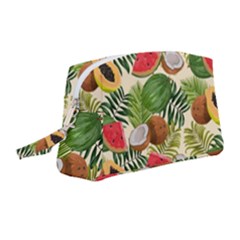 Tropical Pattern Background Wristlet Pouch Bag (medium) by Vaneshart