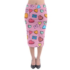 Candy Pattern Midi Pencil Skirt by Sobalvarro