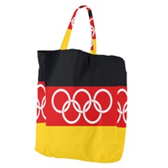 Olympic Flag Of Germany, 1960-1968 Giant Grocery Tote by abbeyz71