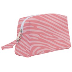 Pattern Texture Pink Wristlet Pouch Bag (large) by HermanTelo
