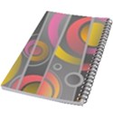 Abstract Colorful Background Grey 5.5  x 8.5  Notebook View2