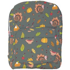 Thanksgiving Turkey Pattern Full Print Backpack by Valentinaart