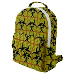 Biohazard Sign Flap Pocket Backpack (small) by ArtworkByPatrick