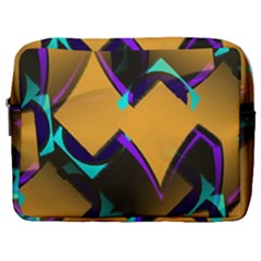Geometric Gradient Psychedelic Make Up Pouch (large) by HermanTelo