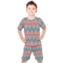 Pattern Background Texture Colorful Kids  Tee and Shorts Set View1