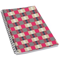 Background Texture Plaid Red 5 5  X 8 5  Notebook by HermanTelo
