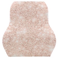 Rose Gold Pink Glitters Metallic Finish Party Texture Imitation Pattern Car Seat Back Cushion  by genx