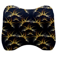 Pearl Pattern Floral Design Art Digital Seamless Velour Head Support Cushion by Vaneshart