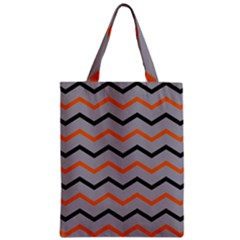 Basketball Thin Chevron Zipper Classic Tote Bag by mccallacoulturesports