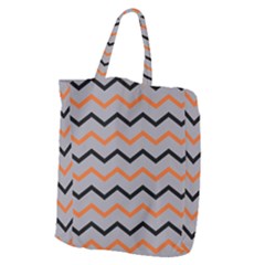 Basketball Thin Chevron Giant Grocery Tote by mccallacoulturesports