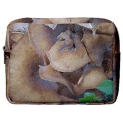 Close Up Mushroom Abstract Make Up Pouch (large) by Fractalsandkaleidoscopes