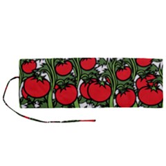 Tomato Garden Vine Plants Red Roll Up Canvas Pencil Holder (m) by HermanTelo