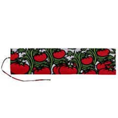 Tomato Garden Vine Plants Red Roll Up Canvas Pencil Holder (l) by HermanTelo
