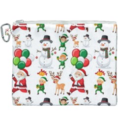 Seamless Pattern Christmas Canvas Cosmetic Bag (xxxl) by Vaneshart