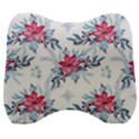 Watercolor Christmas Floral Seamless Pattern Velour Head Support Cushion View1