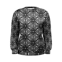 Black And White Pattern Women s Sweatshirt by HermanTelo
