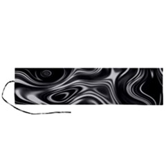 Wave Abstract Lines Roll Up Canvas Pencil Holder (l) by HermanTelo