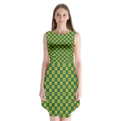 Df Green Domino Sleeveless Chiffon Dress   by deformigo