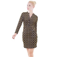 Df Delizia Button Long Sleeve Dress by deformigo