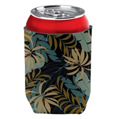 Fashionable Seamless Tropical Pattern With Bright Red Blue Plants Leaves Can Holder by Wegoenart