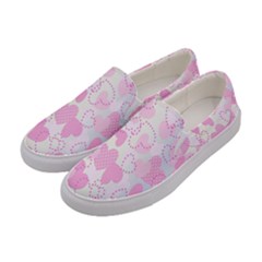 Valentine Background Hearts Bokeh Women s Canvas Slip Ons by Nexatart