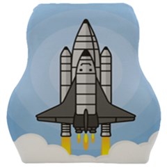 Rocket Shuttle Spaceship Science Car Seat Velour Cushion  by Wegoenart
