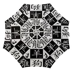 Chinese Signs Of The Zodiac Straight Umbrellas by Wegoenart