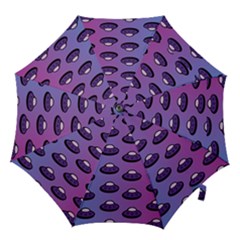 Ufo Alien Pattern Hook Handle Umbrellas (medium) by Wegoenart