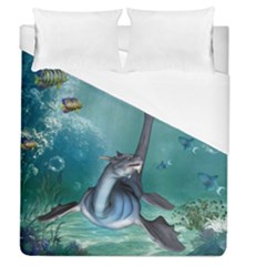 Awesome Seadragon Duvet Cover (queen Size) by FantasyWorld7
