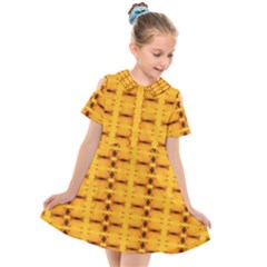 Digital Illusion Kids  Short Sleeve Shirt Dress by Sparkle