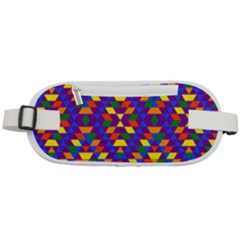 Gay Pride Geometric Diamond Pattern Rounded Waist Pouch by VernenInk