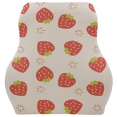 Strawberries-pattern-design Car Seat Velour Cushion  by Vaneshart