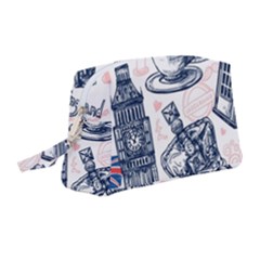 London-seamless-pattern Wristlet Pouch Bag (medium) by Vaneshart