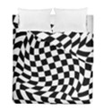 Weaving racing flag, black and white chess pattern Duvet Cover Double Side (Full/ Double Size) View1