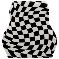 Weaving Racing Flag, Black And White Chess Pattern Car Seat Velour Cushion  by Casemiro