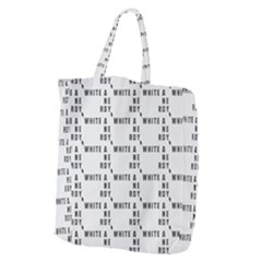 White And Nerdy - Computer Nerds And Geeks Giant Grocery Tote by DinzDas