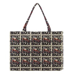 Bmx And Street Style - Urban Cycling Culture Medium Tote Bag by DinzDas