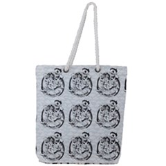 Monster Party - Hot Sexy Monster Demon With Ugly Little Monsters Full Print Rope Handle Tote (large) by DinzDas
