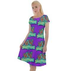 Jaw Dropping Comic Big Bang Poof Classic Short Sleeve Dress by DinzDas